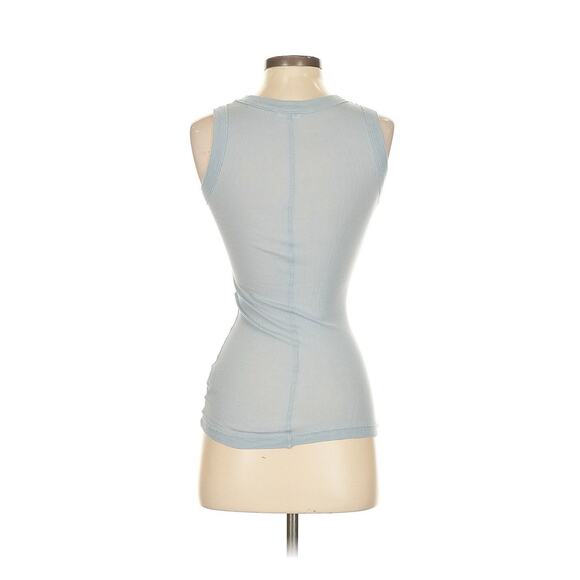 Bite Studios Cotton Tank Top Blue Cotton Sleeveless Small - Picture 3 of 5